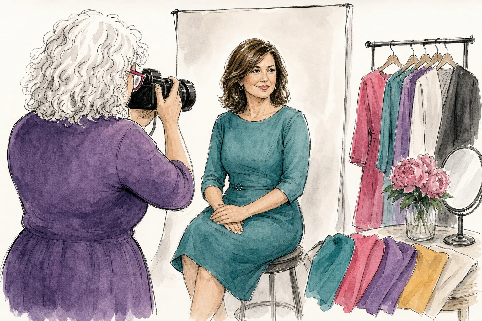 Professional headshot of a woman over 40 photographed by Aviva Sherman in Chicago